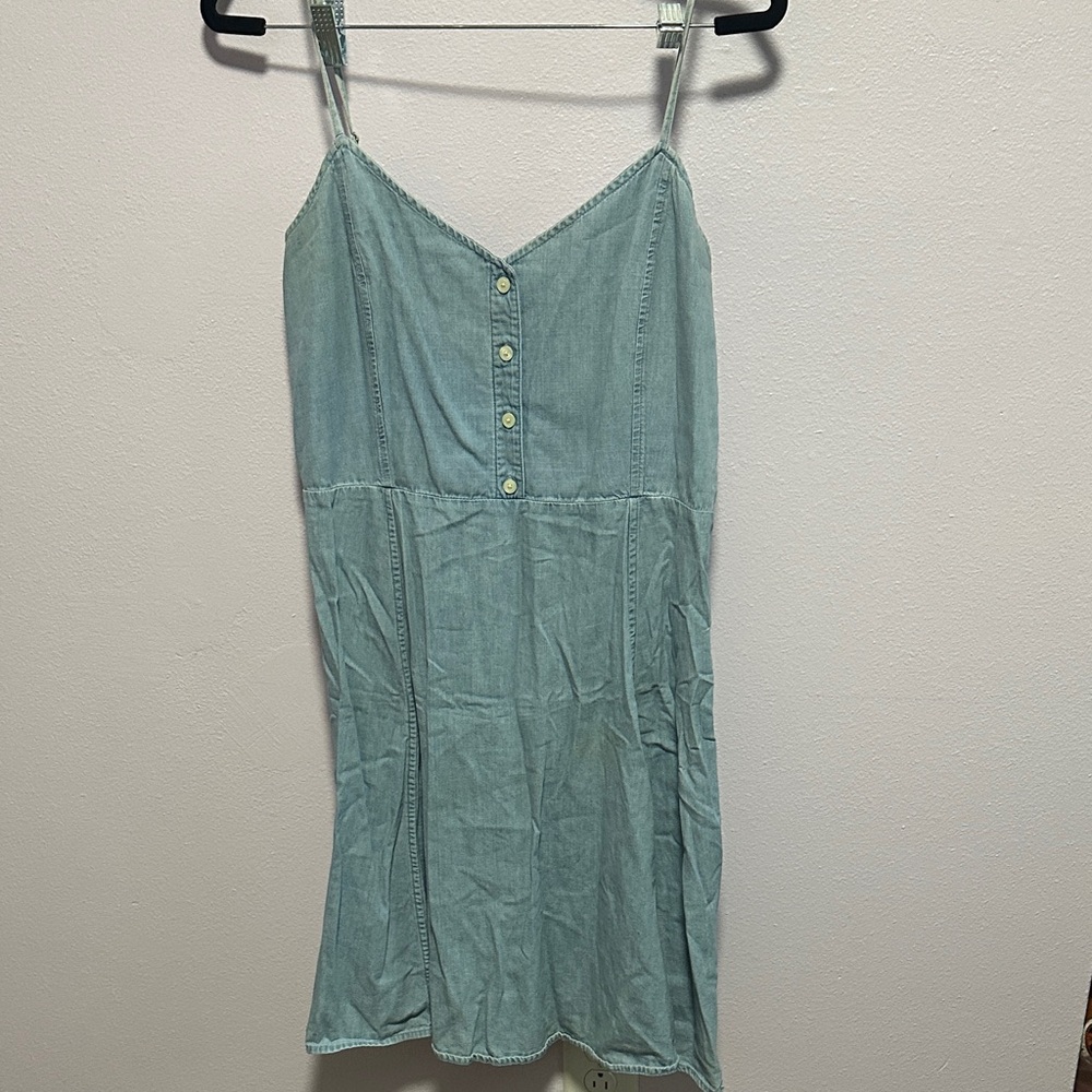 GAP Light Blue fit and flare Dress - Picture 2 of 8